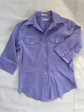 Van Heusen Purple Button-Up Shirt